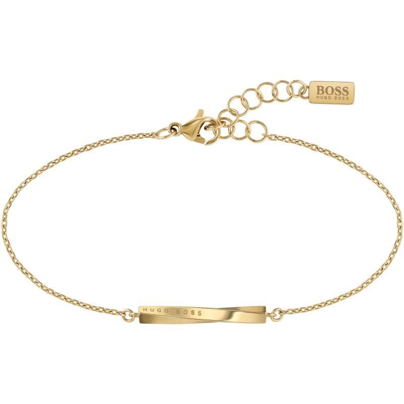 Boss Signature Gold Plated Chain Bracelet Edmonds